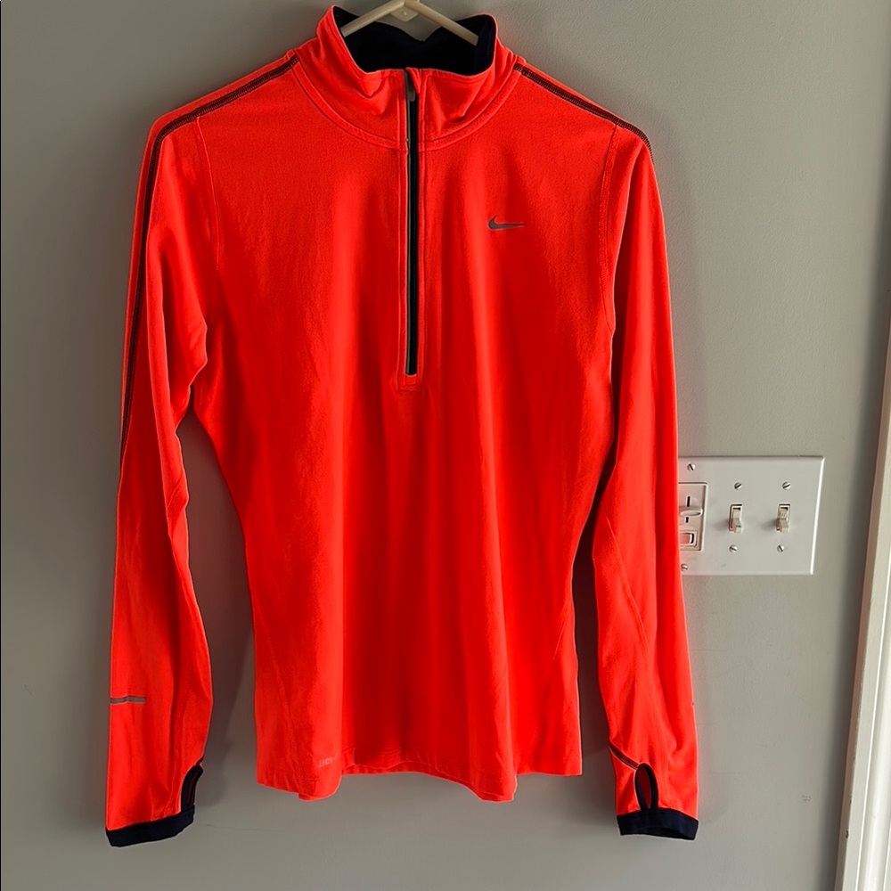 Nike Orange Long Sleeve Pullover